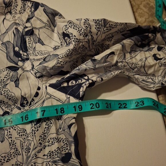 Persifor Maritime Blue Tigerlily Sunna Top Women's Size Large Long Sleeve - Picture 5 of 11